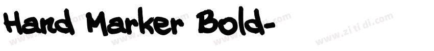 Hand Marker Bold字体转换